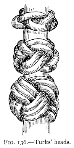Illustration: FIG. 136.Turks' heads.